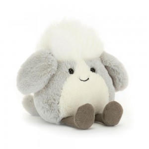 Jellycat Amuseabean Sheepdog 4.7in x 3.5in x 2.4in Animals Grau | Deutschland 240-SXCUPH