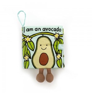 Jellycat Avocado Book 15cm x 15cm x 5cm Baby & Books Grün | Deutschland 209-BNMIDC