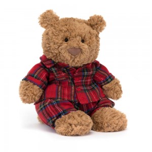 Jellycat Bartholomew Bear Bedtime 26cm x 12cm x 8cm Animals Braun | Deutschland 928-ETAGRQ