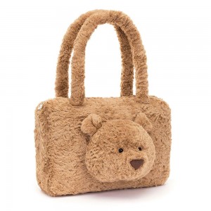 Jellycat Bartholomew Bear Tote 24cm x 36cm x 8cm Tasche Braun | Deutschland 931-TIJXPB