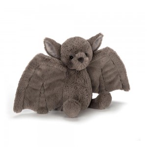 Jellycat Bashful Bat 18cm x 9cm x 8cm Animals Schwarz | Deutschland 385-RKQBSJ