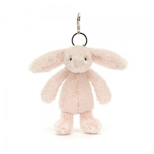Jellycat Bashful Blush Bunny 18cm x 5cm x 4cm Bag Charm Rosa | Deutschland 047-ODUFGE