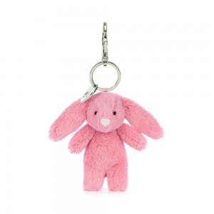 Jellycat Bashful Bunny 15cm x 4cm x 3cm Bag Charm Rosa | Deutschland 615-SWHCFT