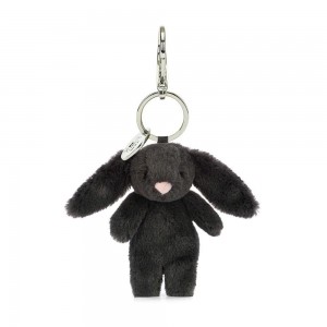 Jellycat Bashful Bunny Inky 15cm x 4cm x 3cm Bag Charm Schwarz | Deutschland 972-GENCOF