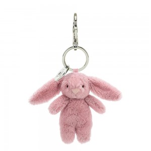 Jellycat Bashful Bunny Tulip 15cm x 4cm x 3cm Bag Charm Rosa | Deutschland 854-PCATYG
