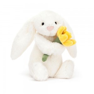 Jellycat Bashful Daffodil Bunny 18cm x 9cm x 8cm Animals Weiß | Deutschland 690-ZRYBPF