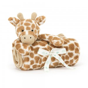 Jellycat Bashful Giraffe Blankie 56cm x 70cm x 9cm Baby & Books Orange | Deutschland 835-FJETZQ
