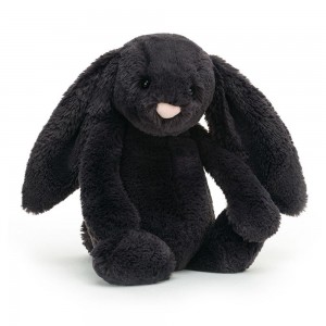 Jellycat Bashful Inky Bunny 31cm x 12cm x 9cm Animals Schwarz | Deutschland 391-YWPZAH