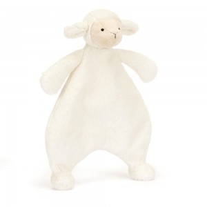 Jellycat Bashful Lamb Comforter 27cm x 20cm x 7cm Baby & Books Weiß | Deutschland 683-MIQVZK
