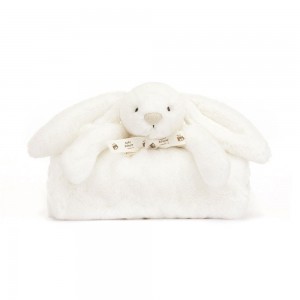 Jellycat Bashful Luxe Bunny Blankie 27cm x 20cm x 7cm Baby & Books Weiß | Deutschland 405-UPKINA
