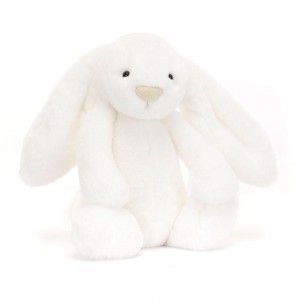 Jellycat Bashful Luxe Bunny Luna 31cm x 12cm x 9cm Animals Weiß | Deutschland 147-KGPYHC