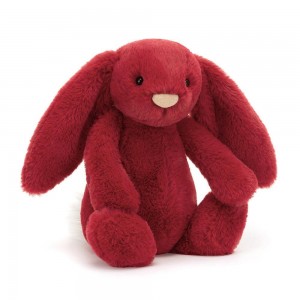 Jellycat Bashful Luxe Bunny Scarlett 31cm x 12cm x 9cm Animals Rot | Deutschland 269-LFPUGV