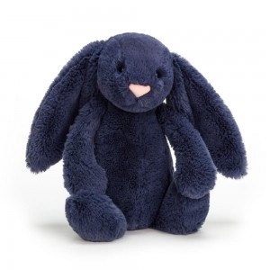 Jellycat Bashful Navy Bunny 31cm x 12cm x 9cm Animals Blau | Deutschland 631-JQHCKT