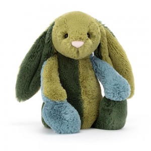 Jellycat Bashful Patchwork Basil Bunny 31cm x 12cm x 9cm Animals Grün | Deutschland 689-NLTYBI
