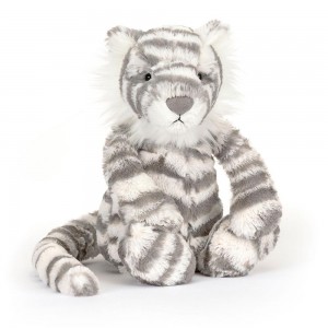 Jellycat Bashful Snow Tiger 31cm x 12cm x 9cm Animals Weiß | Deutschland 153-QESXIK