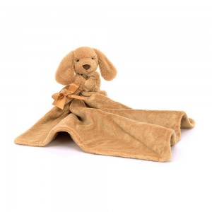 Jellycat Bashful Toffee Puppy Soother 15cm x 34cm x 34cm Baby & Books Braun | Deutschland 026-HGNDQX