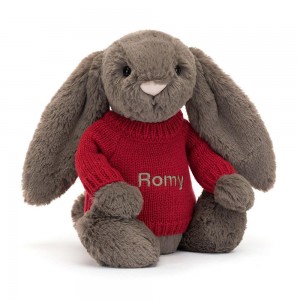 Jellycat Bashful Truffle Bunny with Personalised Jumper 31cm x 12cm x 9cm Discover Braun | Deutschland 793-GPQEWM