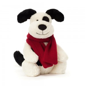 Jellycat Bashful Winter Puppy 31cm x 12cm x 9cm Animals Weiß | Deutschland 986-BJWHNE