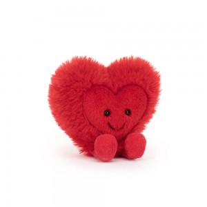 Jellycat Beatie Heart 24cm x 23cm x 7cm Amuseables Rot | Deutschland 714-BPFCLA