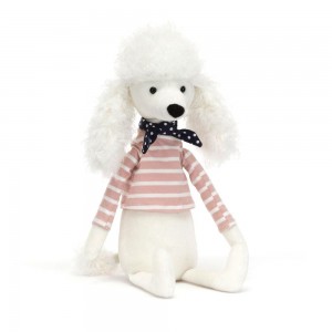 Jellycat Beatnik Buddy Poodle 11.8in x 2.8in x 2in Animals Weiß | Deutschland 276-ENOQWP