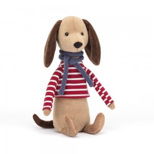 Jellycat Beatnik Buddy Sausage Dog 11.8in x 2.8in x 2in Animals Braun | Deutschland 845-RJZLVA