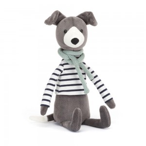 Jellycat Beatnik Buddy Whippet 11.8in x 2.8in x 2in Animals Grau | Deutschland 937-WFPDGX