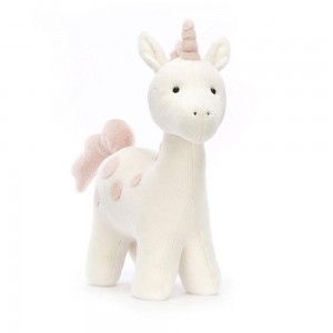 Jellycat Big Spottie Unicorn 42cm x 15cm x 23cm Animals Weiß | Deutschland 360-JSORTQ