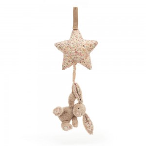 Jellycat Blossom Bea Bunny Musical Pull 30cm x 19cm x 3cm Baby & Books Beige | Deutschland 391-SJZTRE