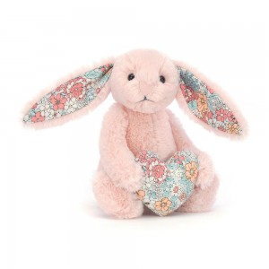 Jellycat Blossom Heart Bunny 31cm x 12cm x 9cm Animals Rosa | Deutschland 570-LSNVAT