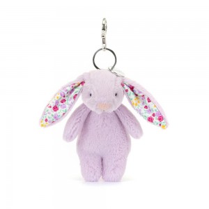 Jellycat Blossom Jasmine Bunny 17cm x 4cm x 3cm Bag Charm Lila | Deutschland 561-ESPNFB