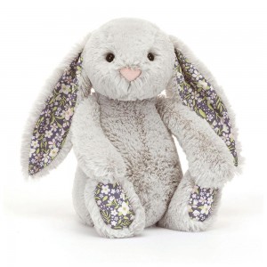 Jellycat Blossom Silver Bunny 'Bloom' 31cm x 12cm x 9cm Animals Grau | Deutschland 104-DSOLFZ