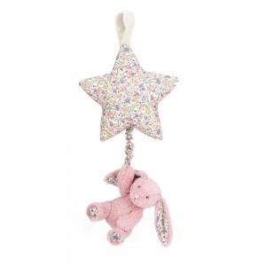 Jellycat Blossom Tulip Bunny Star Musical Pull 30cm x 19cm x 3cm Baby & Books Rosa | Deutschland 618-BLONPX