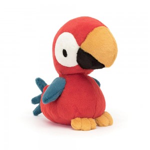 Jellycat Bodacious Beak Parrot 22cm x 10cm x 13cm Animals Rot | Deutschland 534-BEXPCW