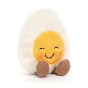 Jellycat Boiled Egg Blushing 14cm x 9cm x 4cm Amuseables Weiß | Deutschland 093-BNUYOH
