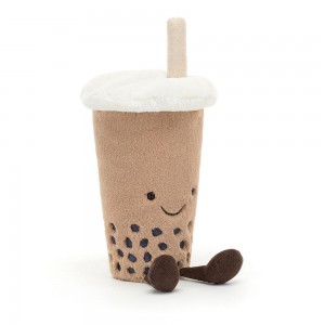 Jellycat Bubble Tea 22cm x 6cm x 6cm Amuseables Beige | Deutschland 936-HYWDOC