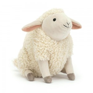 Jellycat Burly Boo Sheep 20cm x 11cm x 14cm Animals Weiß | Deutschland 182-CMIXYJ