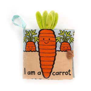 Jellycat Carrot Book 15cm x 15cm x 5cm Baby & Books Orange | Deutschland 251-BVSHCP