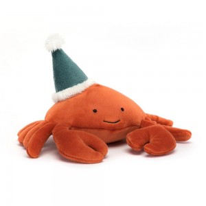 Jellycat Celebration Crustacean Crab 10cm x 16cm x 12cm Animals Orange | Deutschland 807-PKCBNU