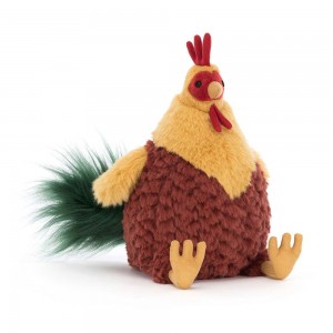 Jellycat Cluny Cockerel 26cm x 12cm x 15cm Animals Braun | Deutschland 809-GNJRMV