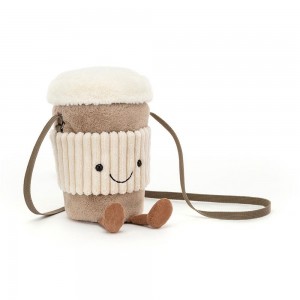 Jellycat Coffee-To-Go 20cm x 9cm x 9cm Tasche Beige | Deutschland 826-MCPDGT