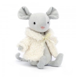 Jellycat Comfy Coat Mouse 18cm x 7cm x 6cm Animals Grau | Deutschland 758-THKVSW