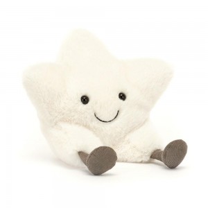 Jellycat Cream Star 24cm x 21cm x 9cm Amuseables Weiß | Deutschland 629-KDSMAC