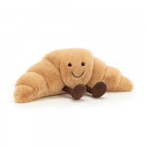 Jellycat Croissant 14cm x 32cm x 10cm Amuseables Beige | Deutschland 943-VBIYZW