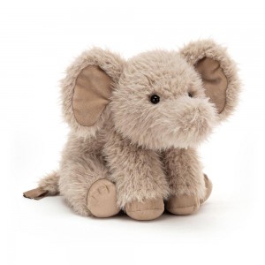 Jellycat Curvie Elephant 25cm x 16cm x 10cm Animals Grau | Deutschland 372-NACSPL