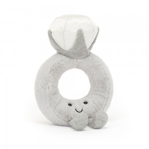 Jellycat Diamond Ring 20cm x 12cm x 5cm Amuseables Grau | Deutschland 149-ULSGXI