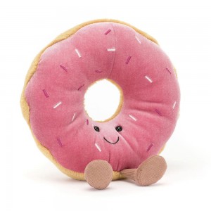 Jellycat Doughnut 18cm x 17cm x 6cm Amuseables Rosa | Deutschland 940-EPIWMA