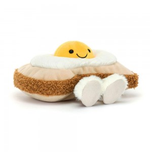 Jellycat Egglantine Egg On Toast 12cm x 16cm x 12cm Amuseables Beige | Deutschland 326-CKFSZJ