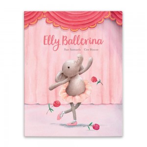 Jellycat Elly Ballerina Book 29cm x 22cm x 1cm Baby & Books Rosa | Deutschland 079-QIMJPL