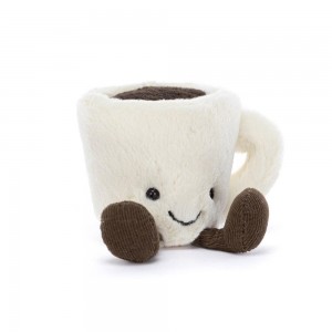 Jellycat Espresso Cup 10cm x 5cm x 5cm Amuseables Weiß | Deutschland 968-RBGPDO