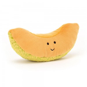 Jellycat Fabulous Fruit Melon 8cm x 17cm x 7cm Amuseables Orange | Deutschland 178-TCBKOD